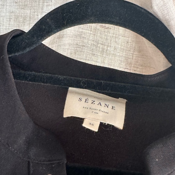 Sezane black mini dress size 36 - Picture 3 of 3